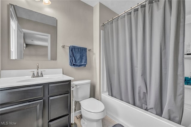 301 Karson Dr, Akron, OH 44312 - full bathroom featuring vanity and shower / bathtub combination with curtain