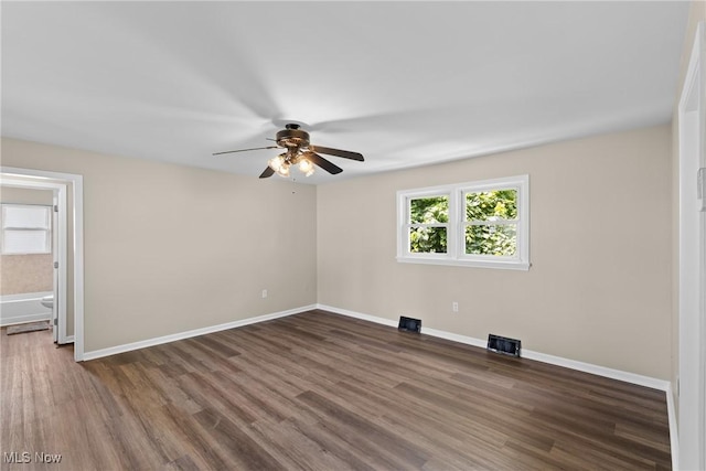 60880 Webb Heights Rd, Shadyside, OH 43947 - unfurnished room featuring ceiling fan and wood finished floors