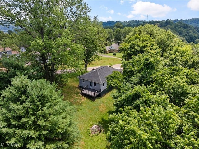 60880 Webb Heights Rd, Shadyside, OH 43947 - aerial view of property and surrounding area featuring a heavily wooded area