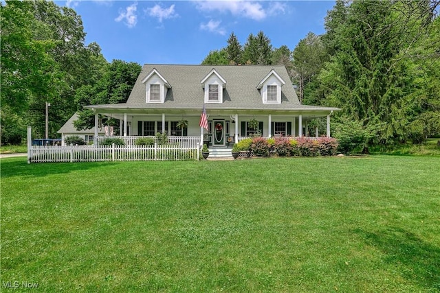 3043 E Wallings Rd, Broadview Heights, OH 44147 - country-style home featuring a porch and a front lawn