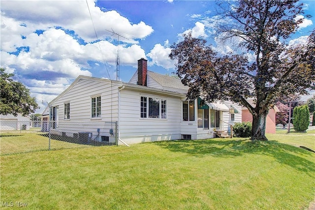 1648 Frederick Ave SW, Canton, OH 44706 - rear view of house with a chimney and entry steps