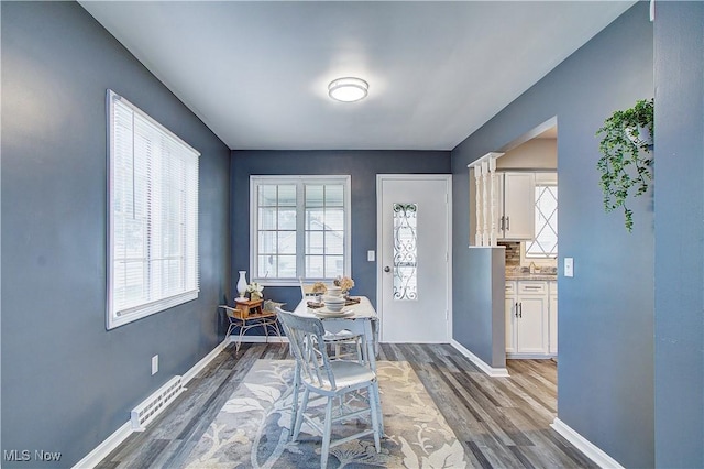 1648 Frederick Ave SW, Canton, OH 44706 - dining space with wood finished floors and baseboards