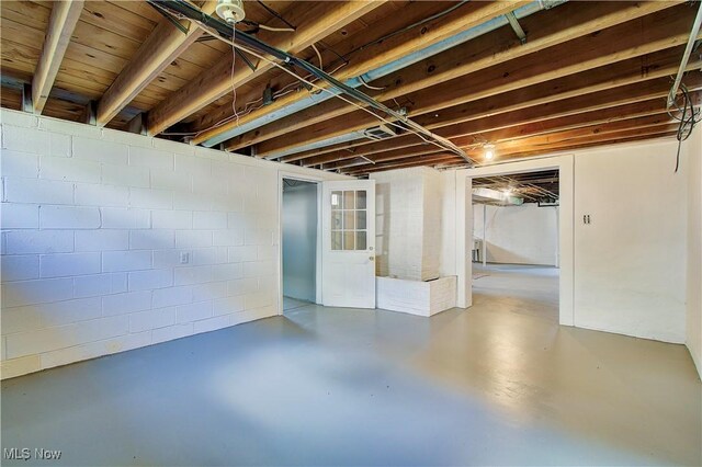 1648 Frederick Ave SW, Canton, OH 44706 - unfinished basement featuring concrete block wall