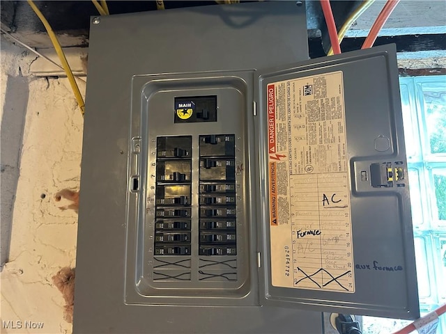 26 E Satin St, Jefferson, OH 44047 - utility room featuring electric panel
