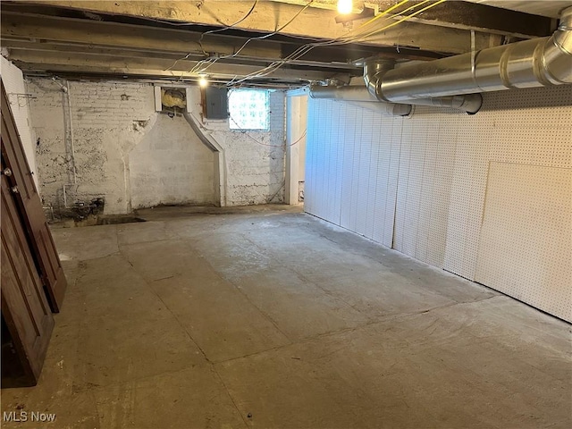 26 E Satin St, Jefferson, OH 44047 - below grade area featuring electric panel