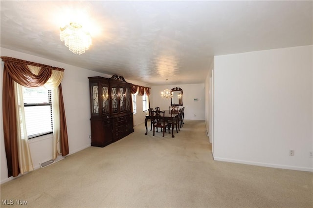 110 Wendt Way, Follansbee, WV 26037 - dining space with a chandelier and light colored carpet