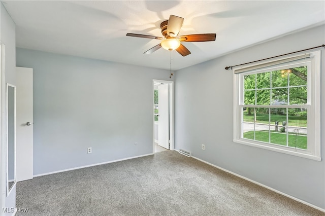 2331 Woodpark Rd, Fairlawn, OH 44333 - carpeted empty room featuring a ceiling fan and baseboards