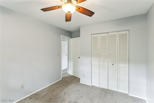 2331 Woodpark Rd, Fairlawn, OH 44333 - unfurnished bedroom featuring carpet floors, a closet, and a ceiling fan