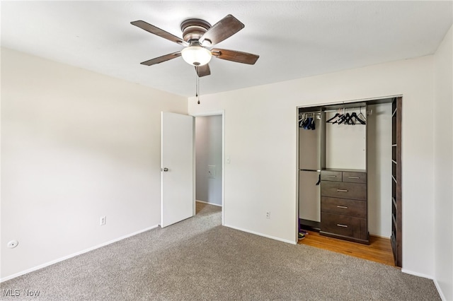 2331 Woodpark Rd, Fairlawn, OH 44333 - unfurnished bedroom with carpet, a closet, and a ceiling fan