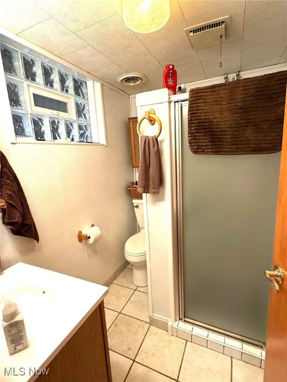 120 Kennedy Ave, Follansbee, WV 26037 - full bathroom with a stall shower, tile patterned flooring, and vanity