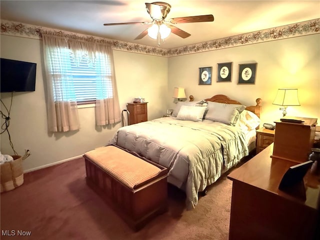 120 Kennedy Ave, Follansbee, WV 26037 - bedroom with carpet floors and ceiling fan