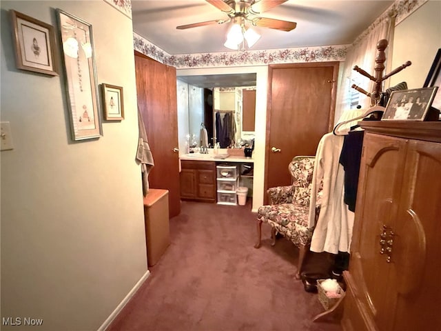 120 Kennedy Ave, Follansbee, WV 26037 - hallway with carpet
