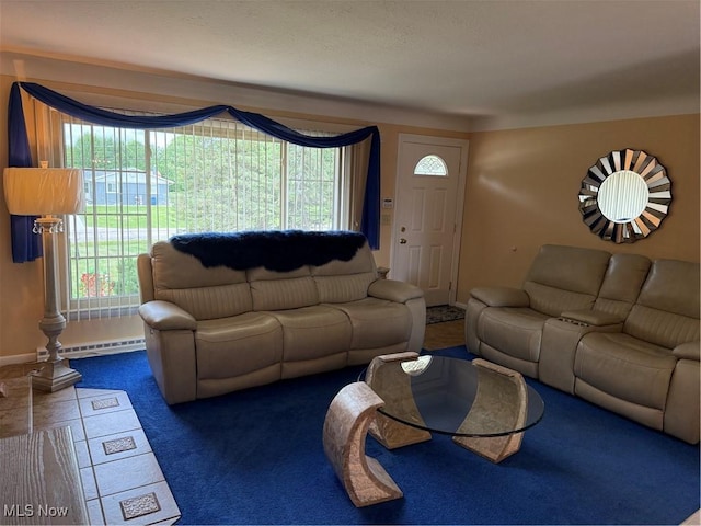 9237 Shephard Rd, Macedonia, OH 44056 - living area featuring baseboards and carpet floors