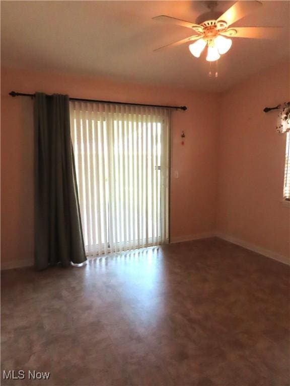 723 Whisper Creek Ln, Lodi, OH 44254 - unfurnished room with a ceiling fan and baseboards