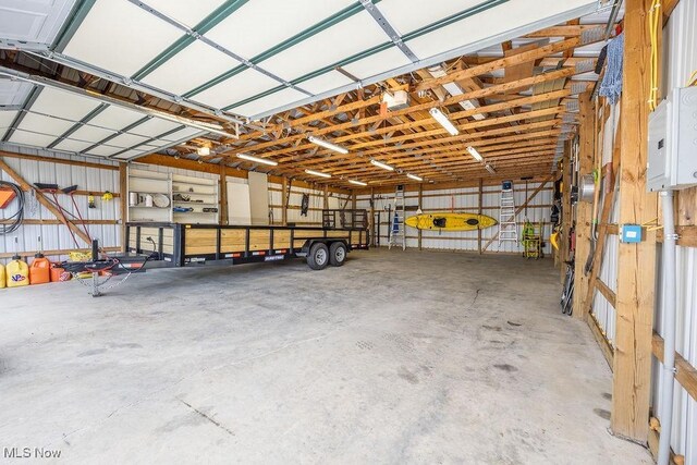 390 Powell Riverfront Rd, Saint Marys, WV 26170 - garage with electric panel
