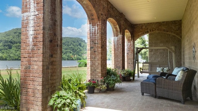 390 Powell Riverfront Rd, Saint Marys, WV 26170 - view of patio / terrace featuring a view of trees