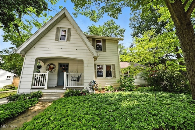 2107 13th St, Cuyahoga Falls, OH 44223 - view of front of property with covered porch