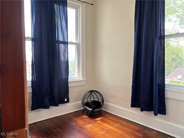 748 Belleview Rd, Cambridge, OH 43725 - unfurnished room featuring hardwood / wood-style flooring and plenty of natural light
