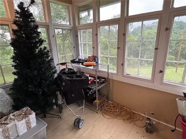 748 Belleview Rd, Cambridge, OH 43725 - sunroom / solarium with french doors, wood-type flooring, and plenty of natural light