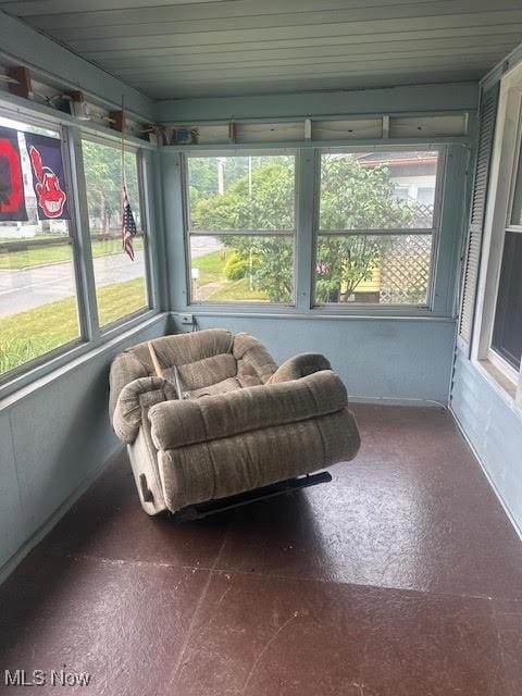 195 Water St, Wadsworth, OH 44281 - sunroom / solarium featuring wood ceiling
