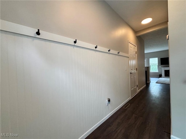 1314 Wellingshire Cir, Cuyahoga Falls, OH 44221 - corridor with dark wood-style floors and baseboards