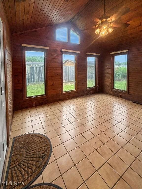 507 Harker Ave, Newell, WV 26050 - unfurnished sunroom featuring lofted ceiling and healthy amount of natural light