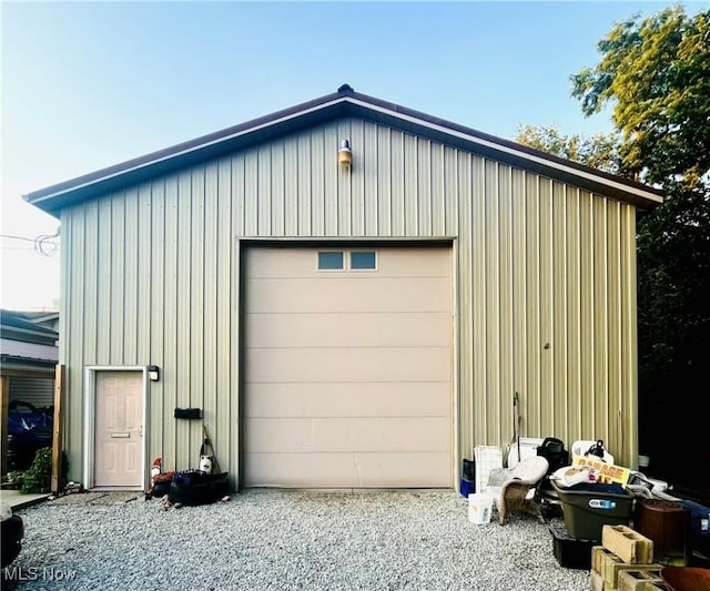 617 Valley St, Minerva, OH 44657 - view of detached garage