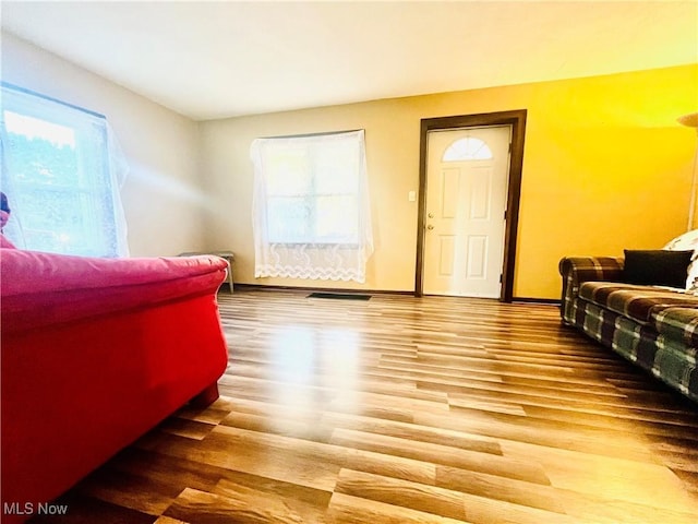 617 Valley St, Minerva, OH 44657 - living room with wood finished floors and baseboards