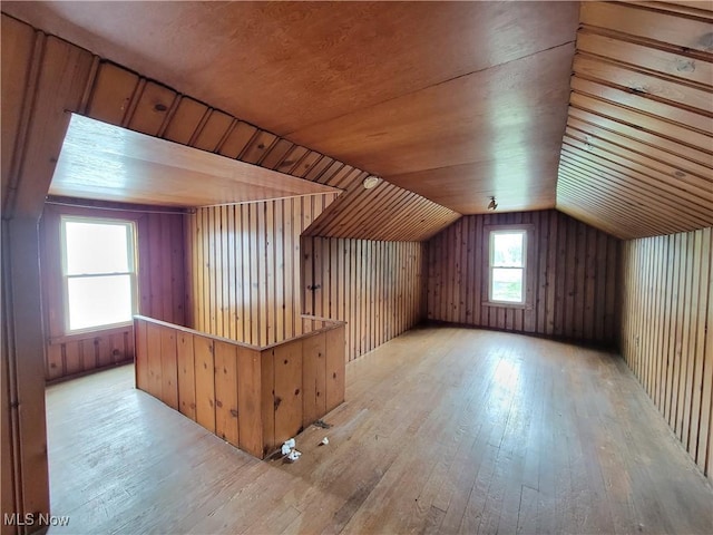 1707 23rd St, Parkersburg, WV 26101 - additional living space featuring hardwood / wood-style flooring and lofted ceiling