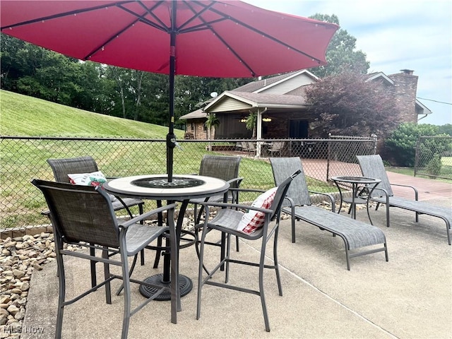 153 Lowes Dr, New Cumberland, WV 26047 - view of patio / terrace featuring outdoor dining space