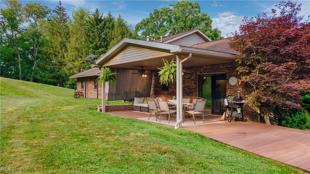 153 Lowes Dr, New Cumberland, WV 26047 - view of home's community with a yard and a patio