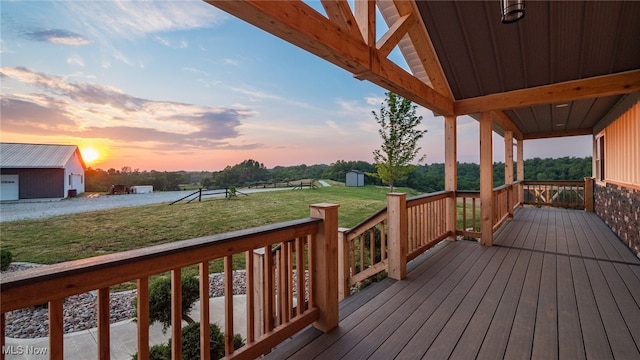 52110 Spencer Rd, Cumberland, OH 43732 - deck with a yard