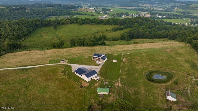 52110 Spencer Rd, Cumberland, OH 43732 - aerial overview of property's location with rural landscape