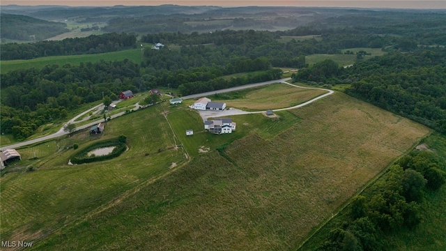 52110 Spencer Rd, Cumberland, OH 43732 - aerial view of property and surrounding area featuring rural landscape