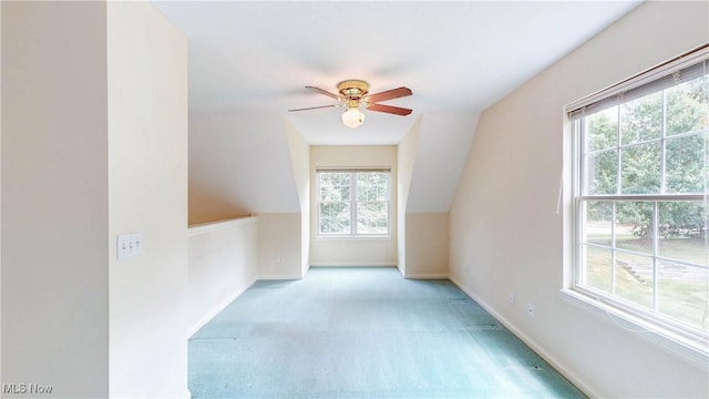 8531 Creekside Dr, Sagamore Hills, OH 44067 - additional living space featuring ceiling fan and carpet flooring