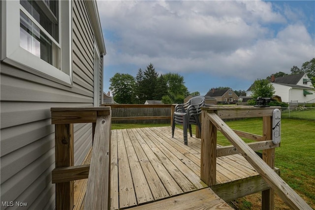 1492 Ries St, Barberton, OH 44203 - wooden terrace with a lawn