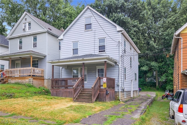 523 Gage St, Akron, OH 44311 - traditional style home with covered porch and a front lawn