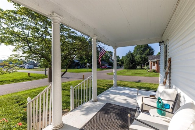 135 S 31st St, Newark, OH 43055 - covered porch with a lawn