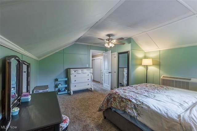135 S 31st St, Newark, OH 43055 - carpeted bedroom featuring vaulted ceiling and ceiling fan