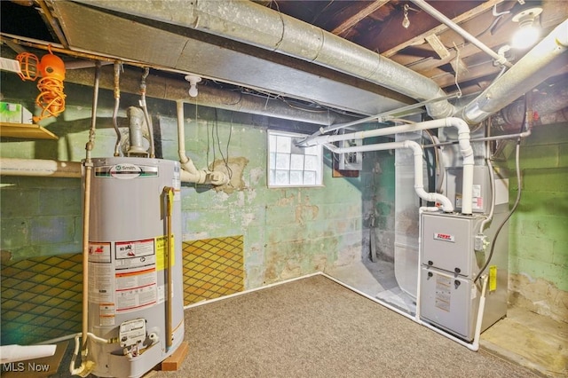 192 Swartz Rd, Akron, OH 44319 - below grade area with water heater and heating unit