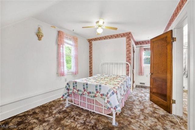192 Swartz Rd, Akron, OH 44319 - carpeted bedroom with a ceiling fan