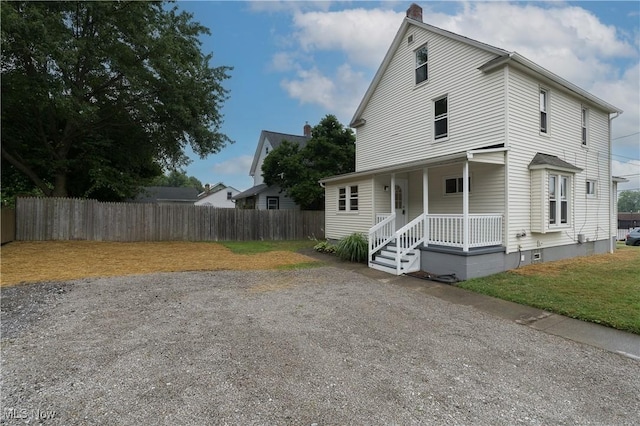 41 New St, Barberton, OH 44203 - view of front facade featuring covered porch