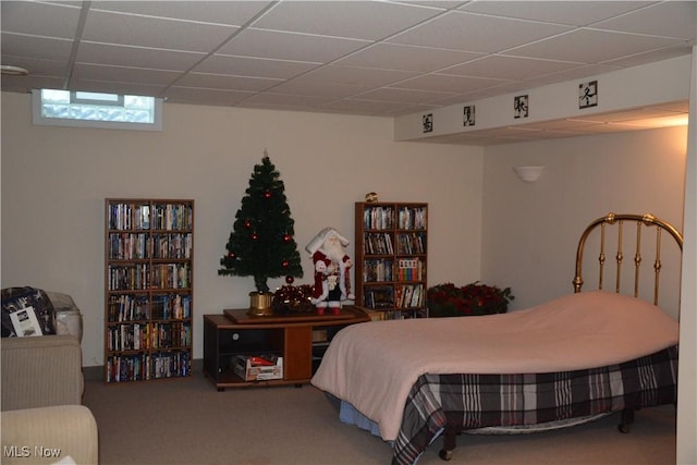 8303 Bradfords Gate Rd, Olmsted Falls, OH 44138 - bedroom featuring carpet and a drop ceiling