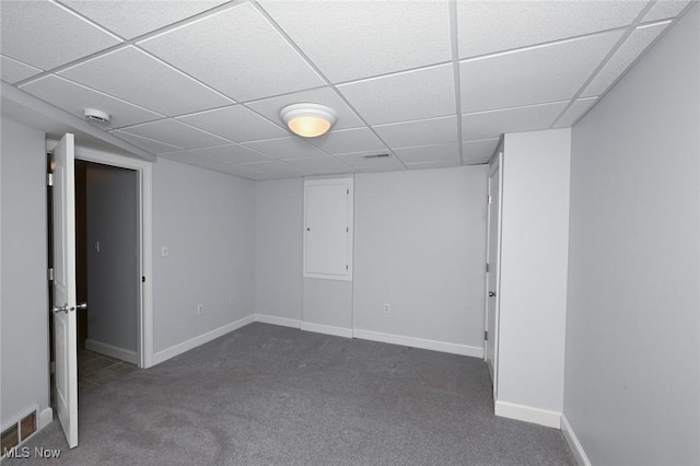 1137 Saint Abigail St SW, Hartville, OH 44632 - carpeted spare room featuring a paneled ceiling and baseboards