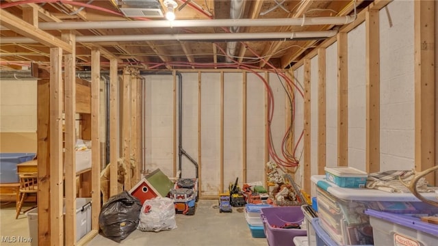 48820 Hillcrest Dr, Caldwell, OH 43724 - view of unfinished basement
