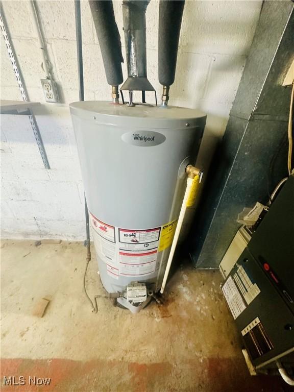 668 Virginia Ave, Follansbee, WV 26037 - utilities with water heater and heating unit