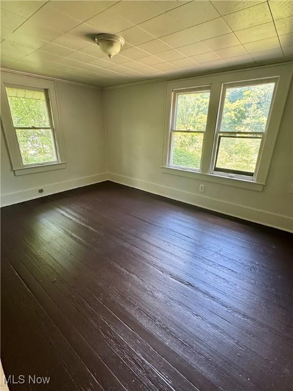 348 Jewell Dr, Akron, OH 44311 - empty room with plenty of natural light and dark wood-type flooring