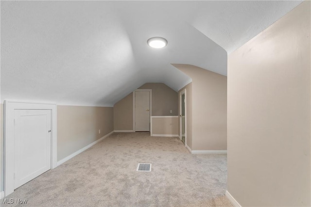3350 S Main St, Akron, OH 44319 - additional living space featuring lofted ceiling, carpet flooring, and a textured ceiling