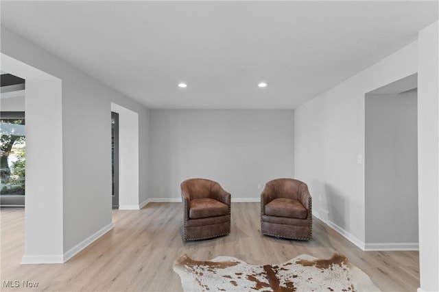 3350 S Main St, Akron, OH 44319 - living area with wood finished floors and recessed lighting