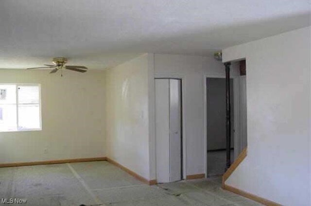 5000 Dimson Dr N, Columbus, OH 43213 - empty room featuring baseboards and ceiling fan